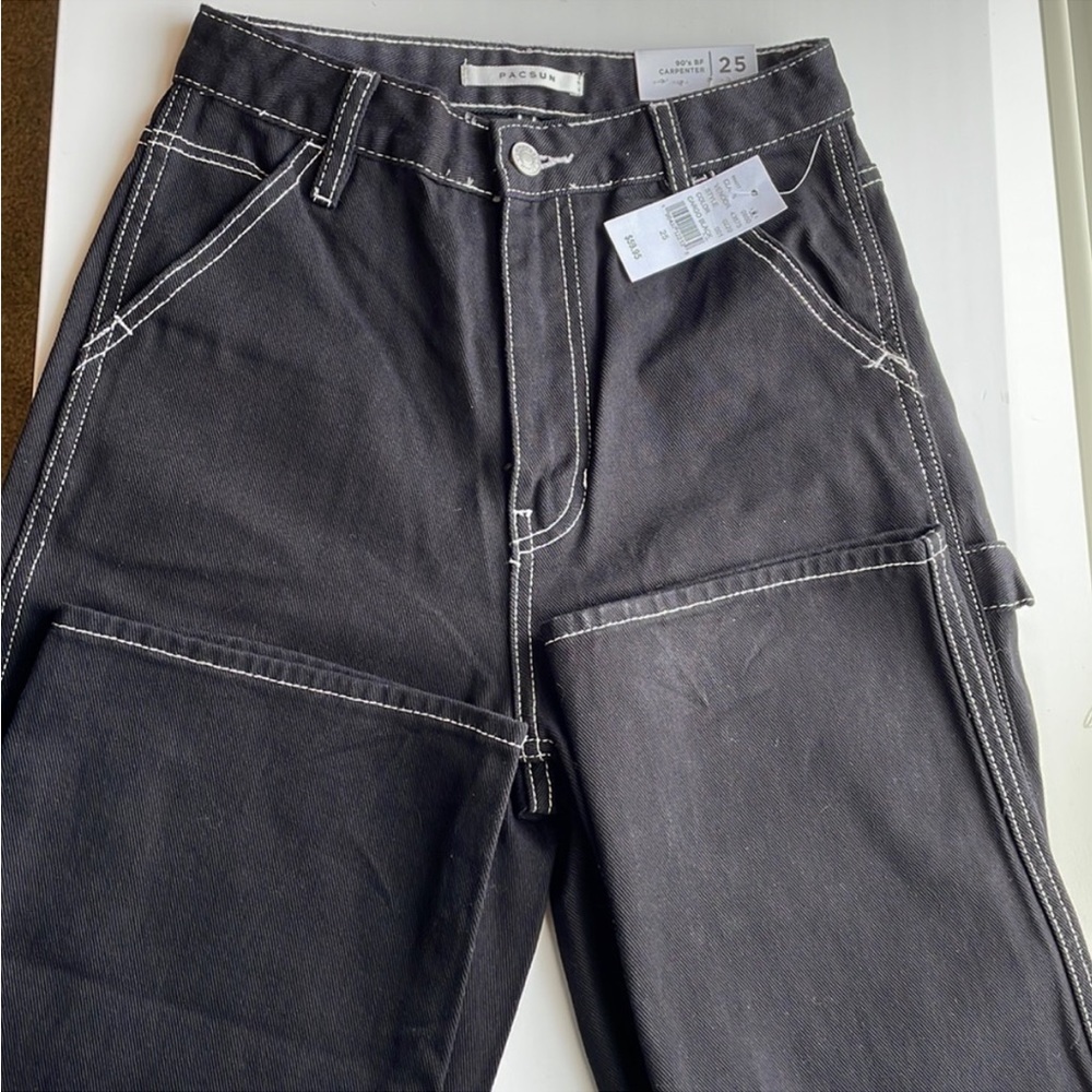 PacSun size 25 brand new black carpenter jeans